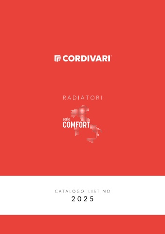 cordivari - listino comfort 2025